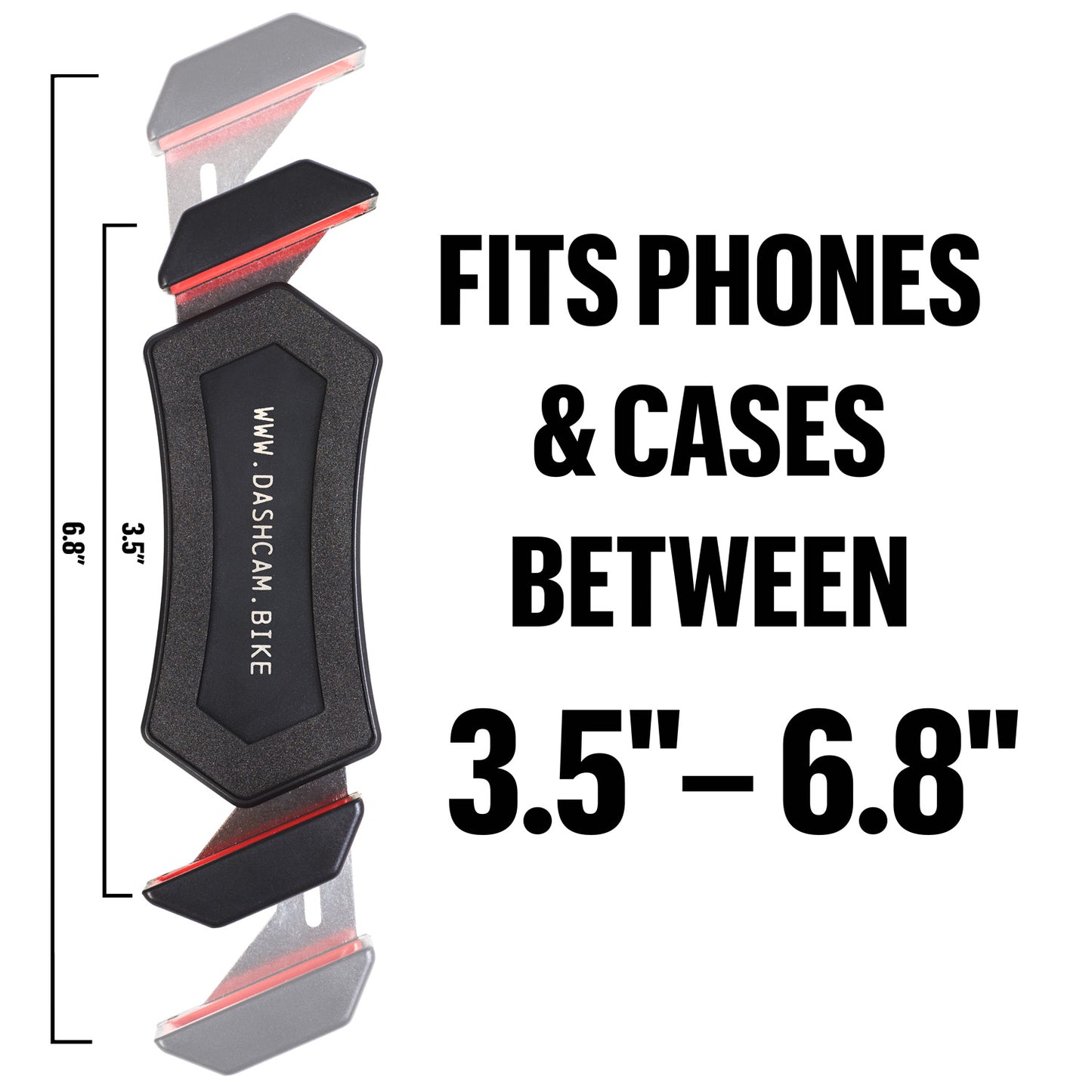 Footage-Stabilizing Phone Mount for Bicycles, designed for the dashcam.bike app